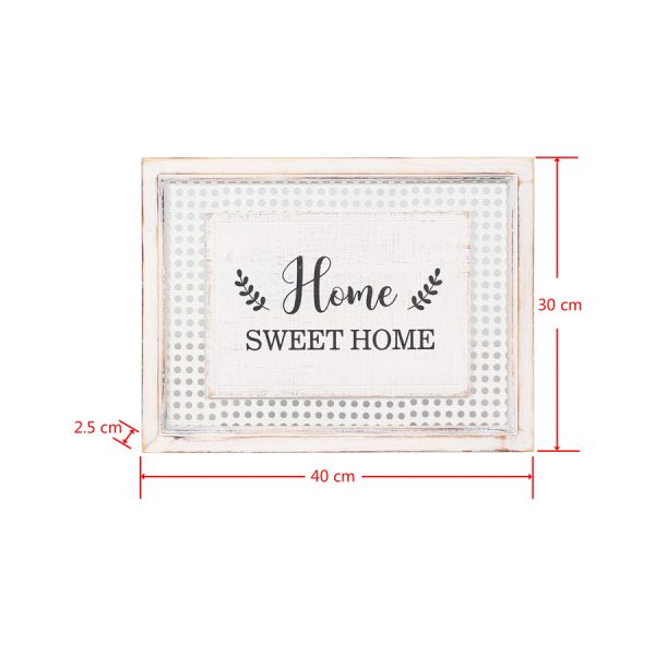 Country Farmhouse Sign Home Sweet Home Rattan Framed Wall Art