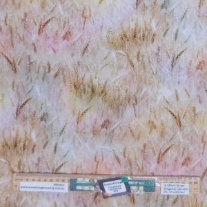 Quilting Patchwork Sewing Fabric Pastel Wheat Grass 50x55cm FQ