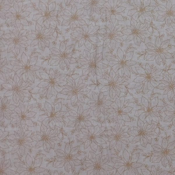Quilting Patchwork Sewing Fabric Natural Flower 50x55cm FQ