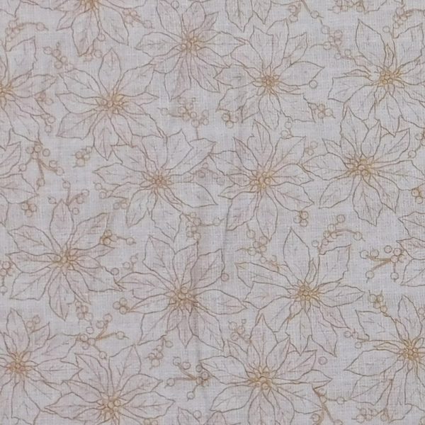 Quilting Patchwork Sewing Fabric Natural Flower 50x55cm FQ