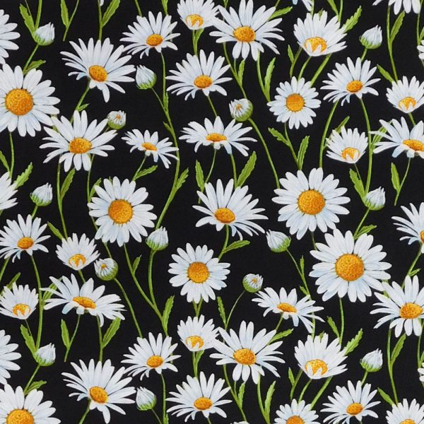 Quilting Patchwork Sewing Fabric Flower Market Daisy 50x55cm FQ