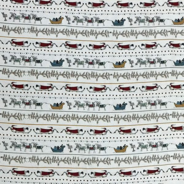 Quilting Patchwork Fabric Hollyberry Christmas Border 50x55cm FQ