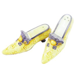Collectable Novelty Kitchen Yellow Shoes Salt and Pepper Set