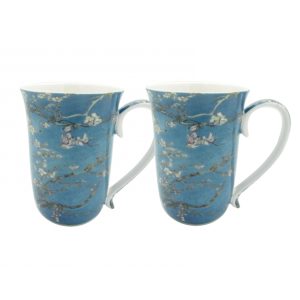 French Country Kitchen 415mm Tea Coffee Mugs Almond Blossom Set of 2