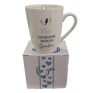Kitchen Tea Coffee Ceramic Cup Love My Kids Have You for a Grandma Mug