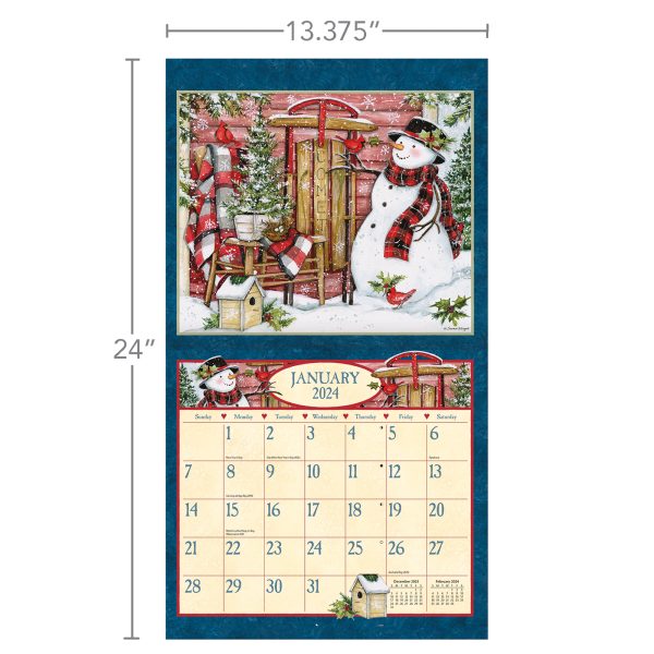 Lang 2024 Calendar Heart and Home Calender Fits Wall Frame