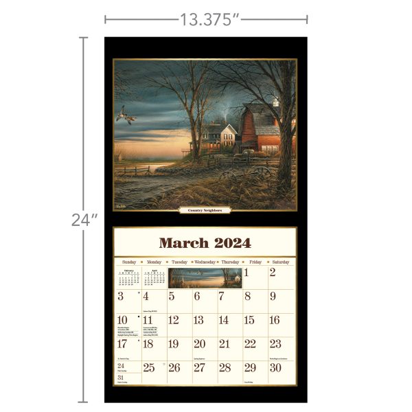 Lang 2024 Calendar Terry Redlin Calendar Fits Wall Frame