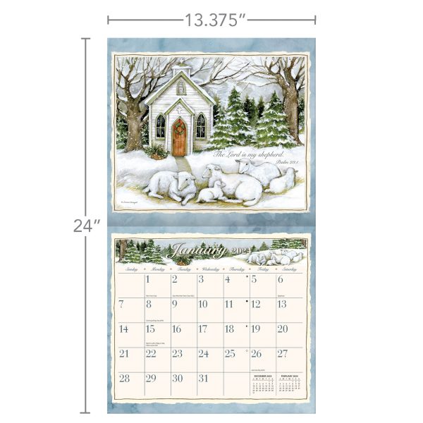 Lang 2024 Calendar The Lord is My Shepherd (Scripture) Calender