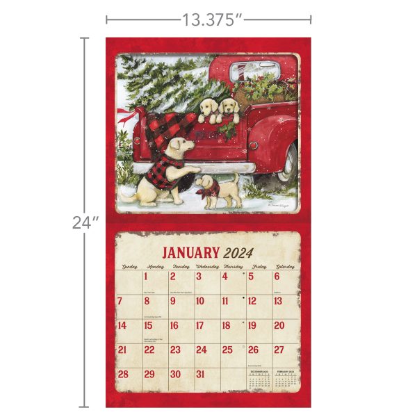 Lang 2024 Calendar Truckin' Along Calender Fits Wall Frames