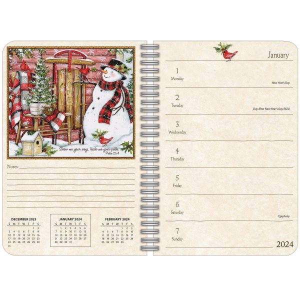 Lang 2024 Spiral Engagement Planner Bountiful Blessings Diary