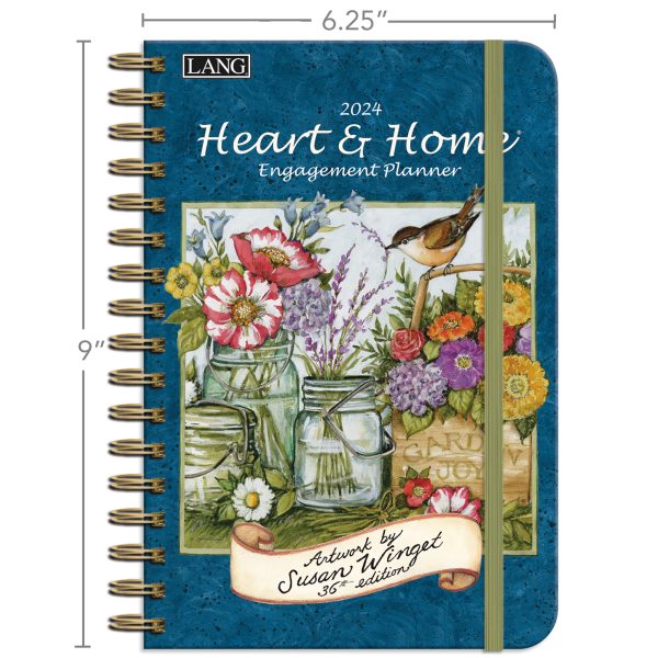 Lang 2024 Spiral Engagement Planner Heart and Home Diary