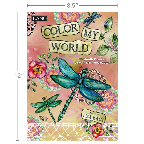 Lang 2024 13 Monthly Planner Color My World 12 Inch Diary