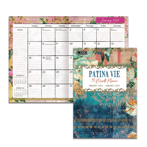 Lang 2024 13 Monthly Planner Patina Vie 12 Inch Diary