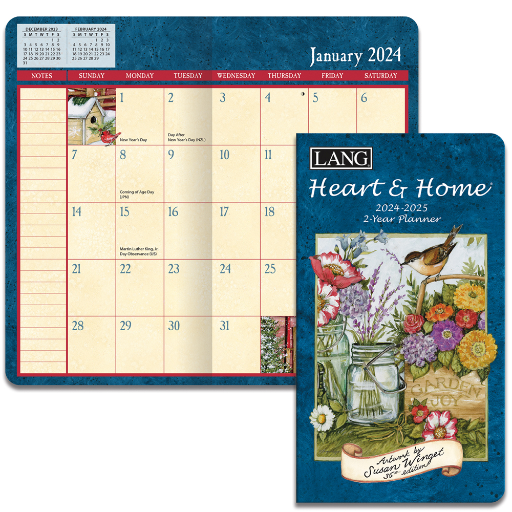 Lang 2024-2025 Year Pocket Planner Heart and Home Diary