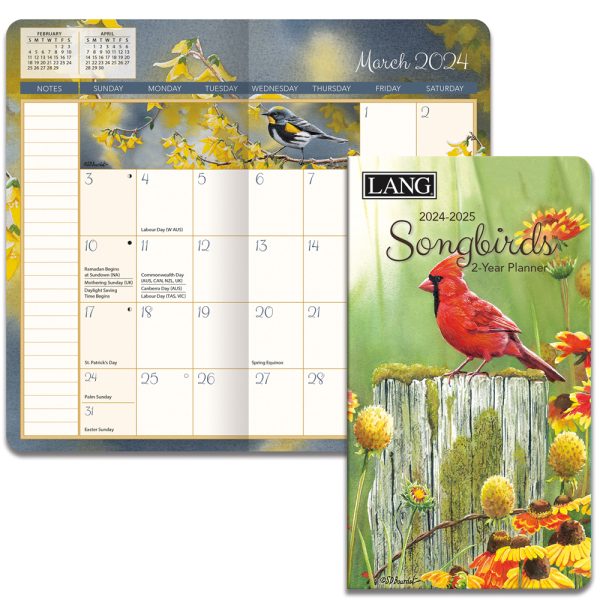 Lang 20242025 2 Year Pocket Planner Songbirds Diary