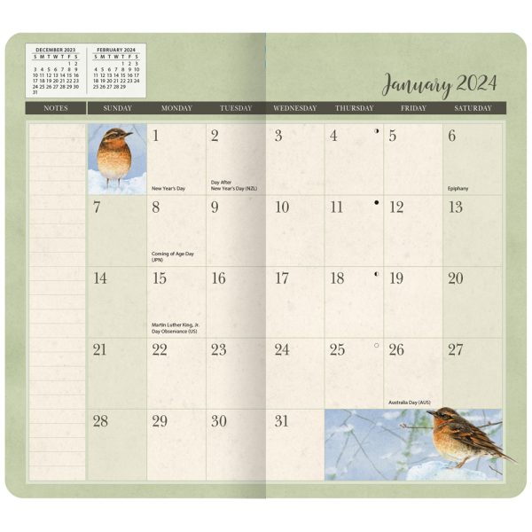 Lang 2024-2025 2 Year Pocket Planner Birds in the Garden Diary