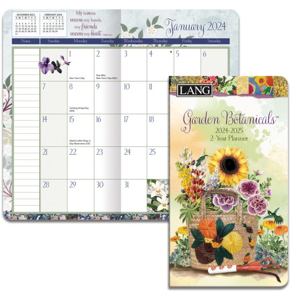 Lang 20242025 2 Year Pocket Planner Garden Botanical Diary