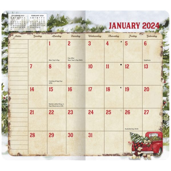 Lang 2024-2025 2 Year Pocket Planner Truckin Along Diary