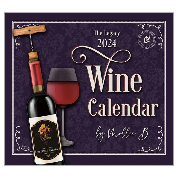 Legacy 2024 Calendar Wine Fits Wall Frame Calender
