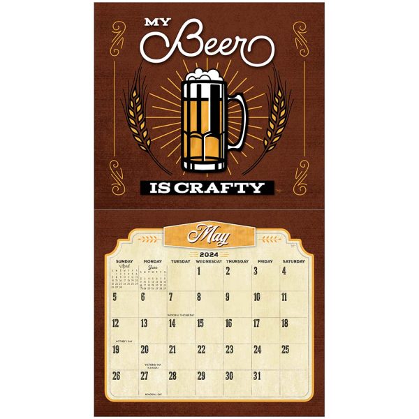 Legacy 2024 Calendar Craft Beer Calender Fits Wall Frame