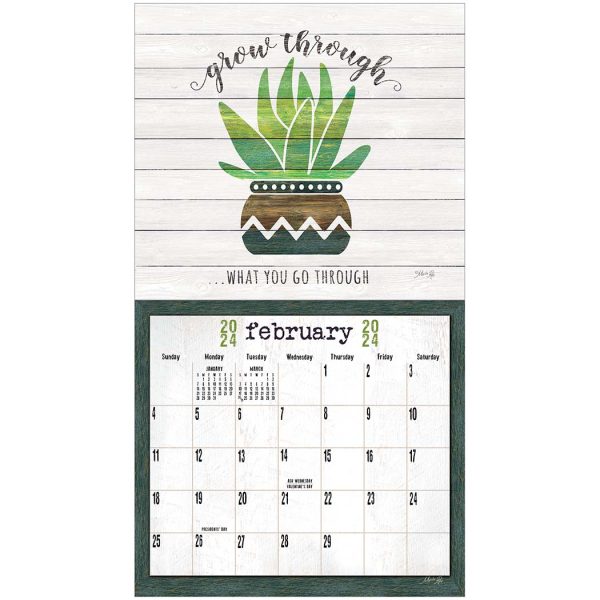 Legacy 2024 Calendar Words to Live By Fits Wall Frame Calender