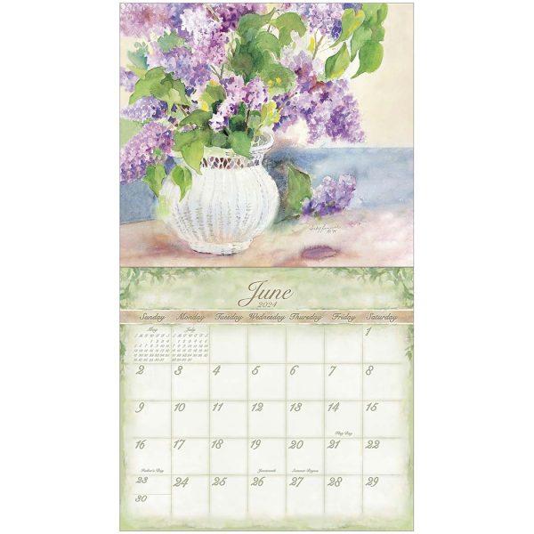 Legacy 2024 Calendar Judy Buswell Watercolors Fits Wall Frame