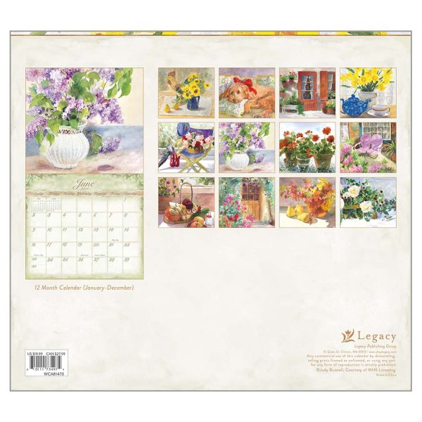 Legacy 2024 Calendar Judy Buswell Watercolors Fits Wall Frames Fits Wall Frame
