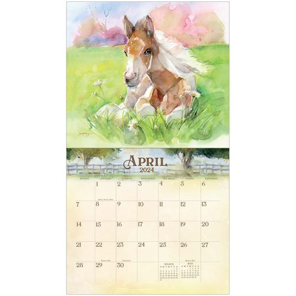 Legacy 2024 Calendar For The Love of Horses Calender Fits Wall Frame