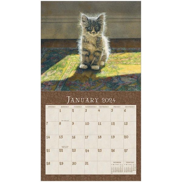 Legacy 2024 Calendar Kittens Calender Fits Wall Frame