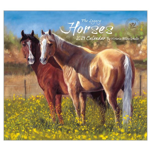 Legacy 2024 Calendar Horses Calender Fits Wall Frame