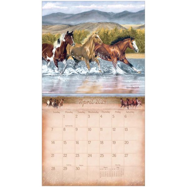 Legacy 2024 Calendar Horses Calender Fits Wall Frame