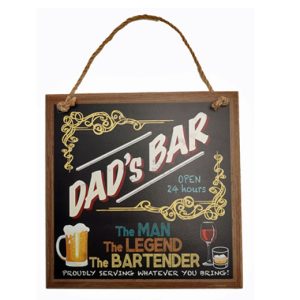 Retro Country Wall Art Dad's Bar Legend Wooden Hanging Sign