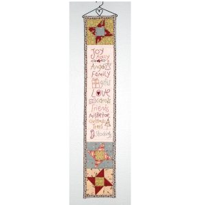 The Birdhouse Designs Sewing A Christmas List Wallhanging Pattern