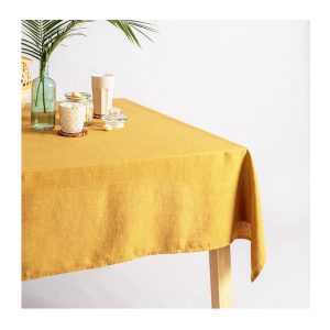 Country Table Cloth Kildare Mustard Gold Rectangle 150x230cm Tablecloth
