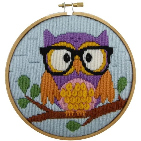 Make It Long Stitch Kit Kids Beginner Owl