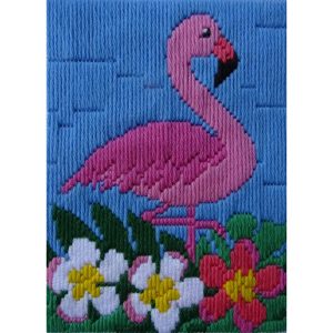 Beutron Long Stitch Kit Kids Beginner Flamingo