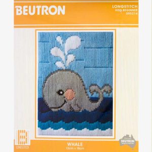 Beutron Long Stitch Kit Kids Beginner Whale