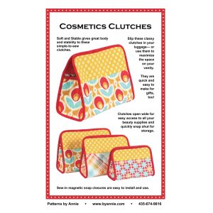 Quilting Sewing By Annie Cosmetics Clutches Patchwork Pattern