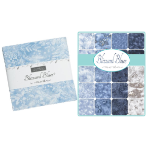 Moda Quilting Patchwork Charm Pack Blizzard Blues 5 Inch Fabrics