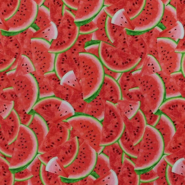 Quilting Patchwork Sewing Fabric Watermelon Allover 50x55cm FQ