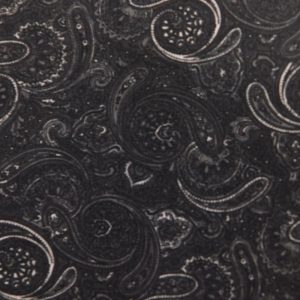 Quilting Patchwork Sewing Fabric Black Paisley 50x55cm FQ
