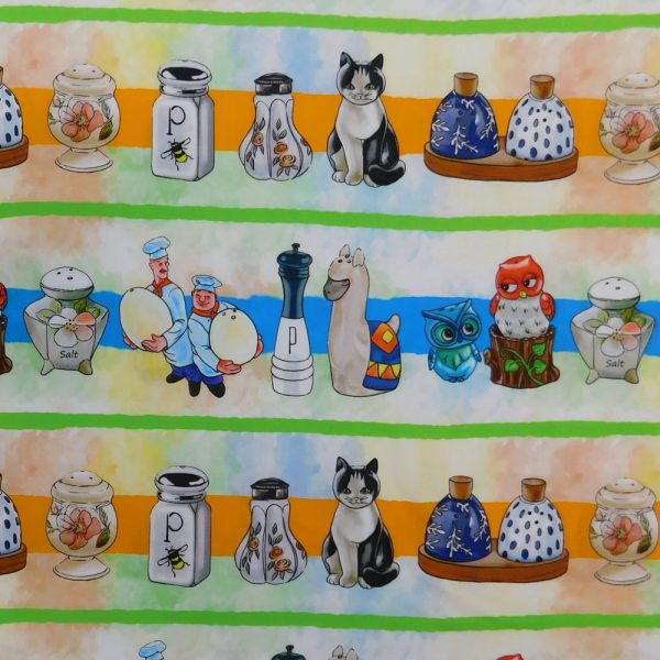 Patchwork Quilting Sewing Fabric Salt N Pepper Border Panel 59x150cm
