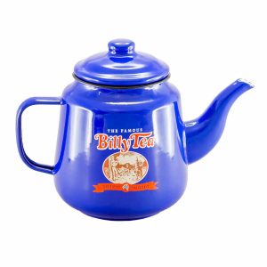 Country Vintage Style Enamel Blue Tilly Tea Teapot 1.4 Liter