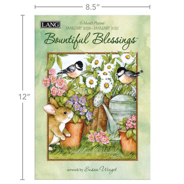 Lang 2024 13 Monthly Planner Bountiful Blessings 12 Inch Diary