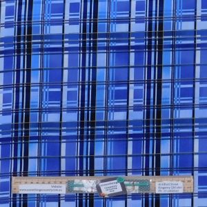 Quilting Patchwork Sewing Fabric Blue Plaid 50x55cm FQ