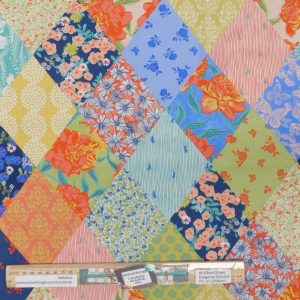 Quilting Patchwork Sewing Fabric Garden Society B 50x55cm FQ