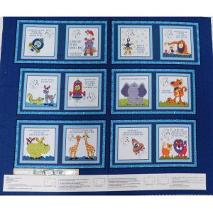 Patchwork Quilting Sewing Fabric Little Readers IV Panel 90x110cm