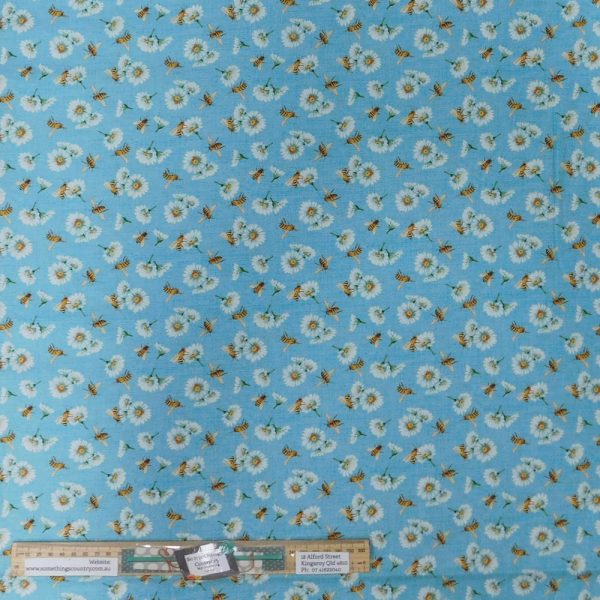 Quilting Patchwork Sewing Fabric Bee Culture Daisy 50x55cm FQ