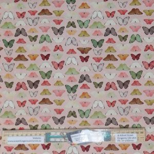 Quilting Patchwork Sewing Fabric Petal Butterflies 50x55cm FQ