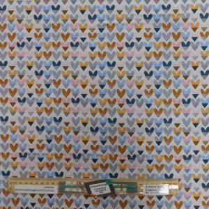 Quilting Patchwork Sewing Fabric Sweet Hearts 50x55cm FQ